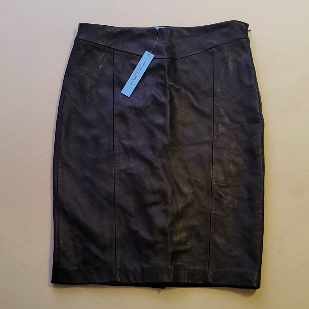 Gorgeous genuine leather pencil skirt